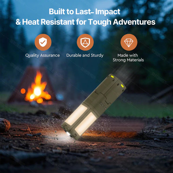 Camping Lantern - Rechargeable, Waterproof, Bright LED, 4800 LM