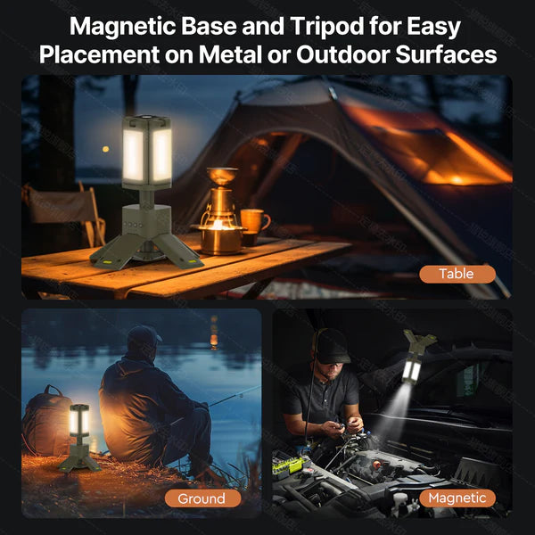 Camping Lantern - Rechargeable, Waterproof, Bright LED, 4800 LM